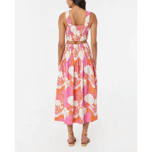 NEW RHODE tanya top in pink deco surf - Picture 2 of 5